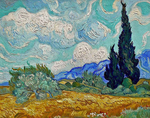 Винсент Ван Гог «Пшеничное поле с кипарисами III»